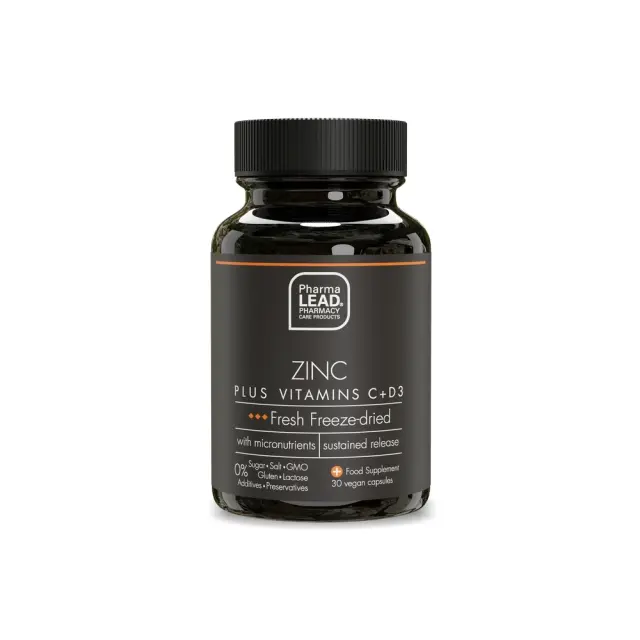 Pharmalead Black Range Zinc Plus Vitamins C+D3, 30caps