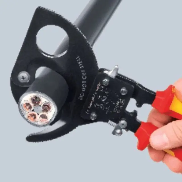 Knipex 9536280 - Κόφτης καλωδίων με λειτουργία καστάνιας No280mm 2