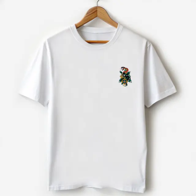 T-shirt Noshame® Signature Λευκό με Τύπωμα Snake - 122334 - XXL 2