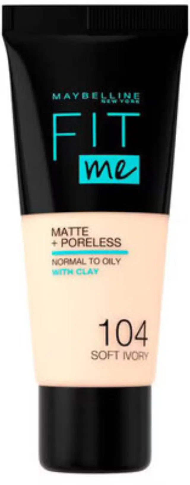 Maybelline Fit Me Matte & Poreless Foundation 104 Soft Ivory 30ml