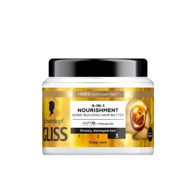 Schwarzkopf Gliss Μάσκα Μαλλιών Bond-Building 4-IN-1 Nourishment 400ml