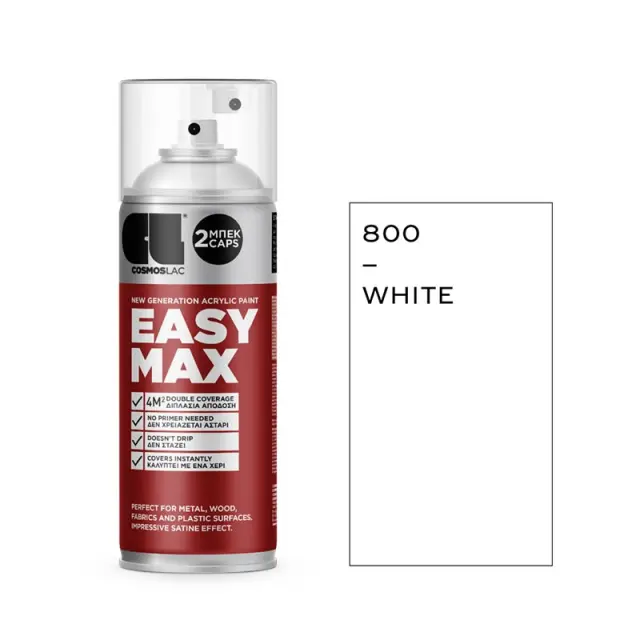 Spray Easy Max 800 White 400ml Ral9010