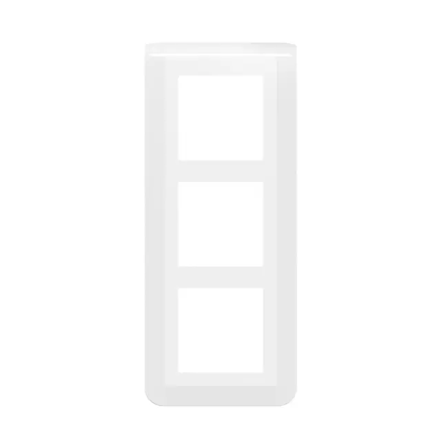 PLATE 3X2 MODULES WHITE VERTICAL MOUNTING INT 57 MM