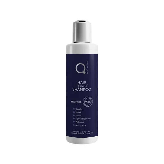 Anti Hair Loss Force Shampoo 200ml SLS Free by QureHomme: Ενίσχυση και Τόνωση για Πυκνά Μαλλιά!