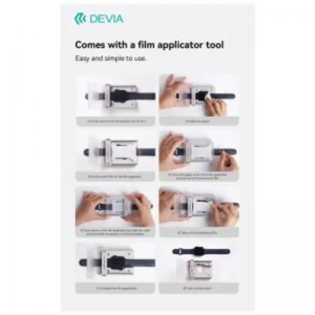 Tempered Glass Full Screen Curved Devia Watch 46mm με Βοηθητικό Εργαλείο Van Διάφανο N69949 2