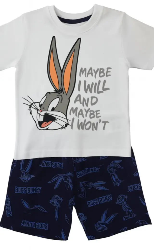 Πιτζάμα Καλοκαιρινή Bugs Bunny White 80102020011 - 6-7 Y (122cm) 3