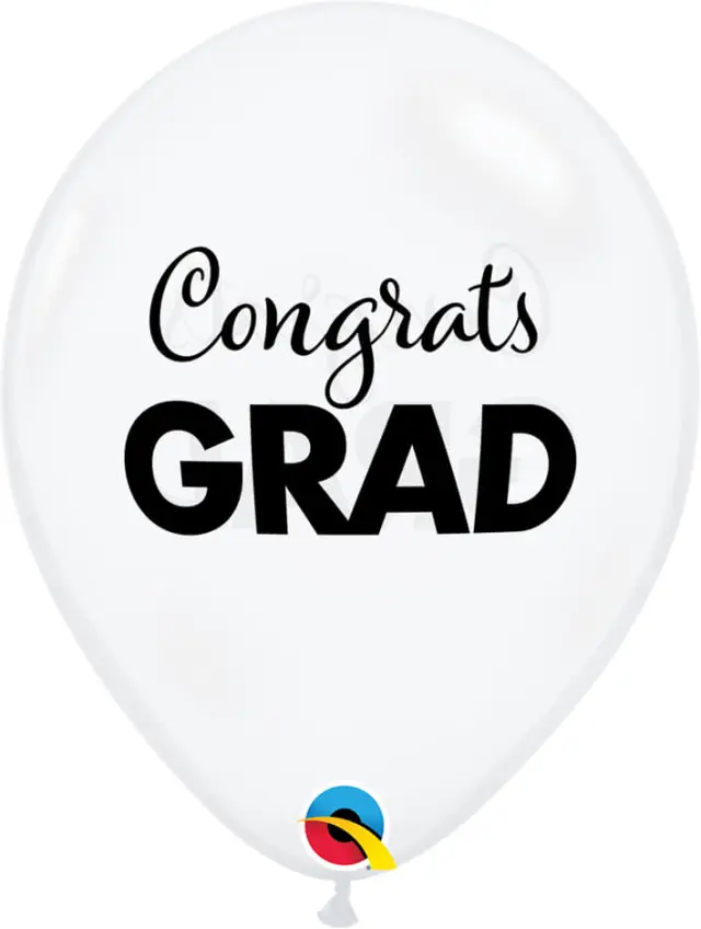 Μπαλόνια Λάτεξ 11 Simply Congrats Grad Διαφάνο/25 τεμ