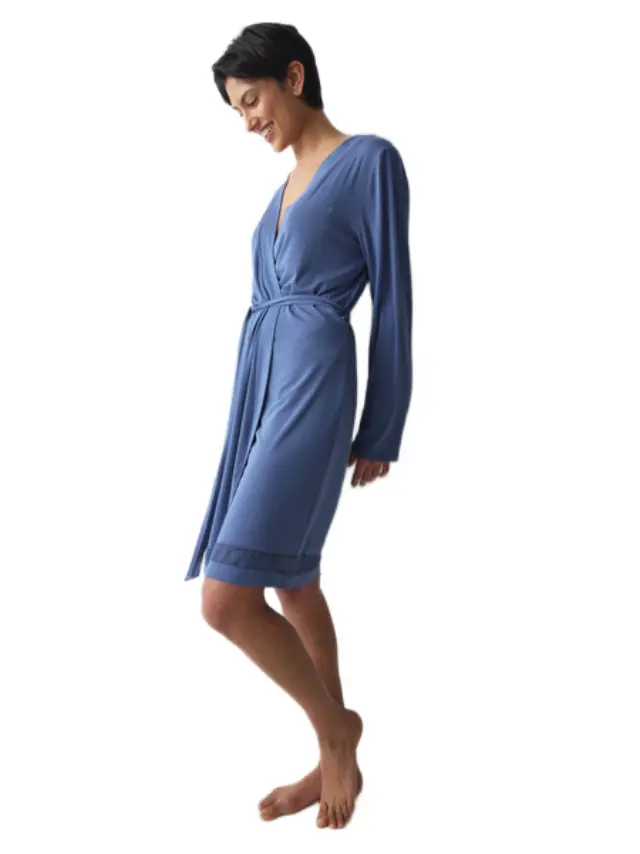 Triumph Γυναικεία Ρόμπα Comfort Allure, Χρώμα Indigo Veil - M-L