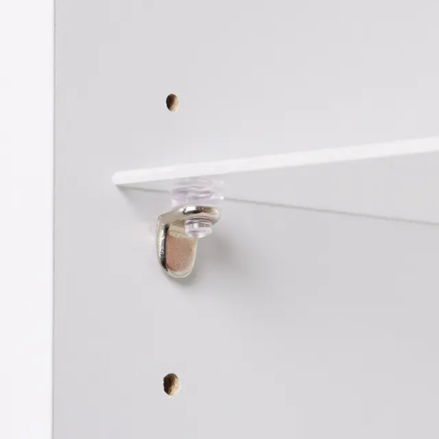 Στήριγμα Συρταριού Φ5mm Διάφανο Μέταλλο/Λάστιχο Για Γυαλί 3