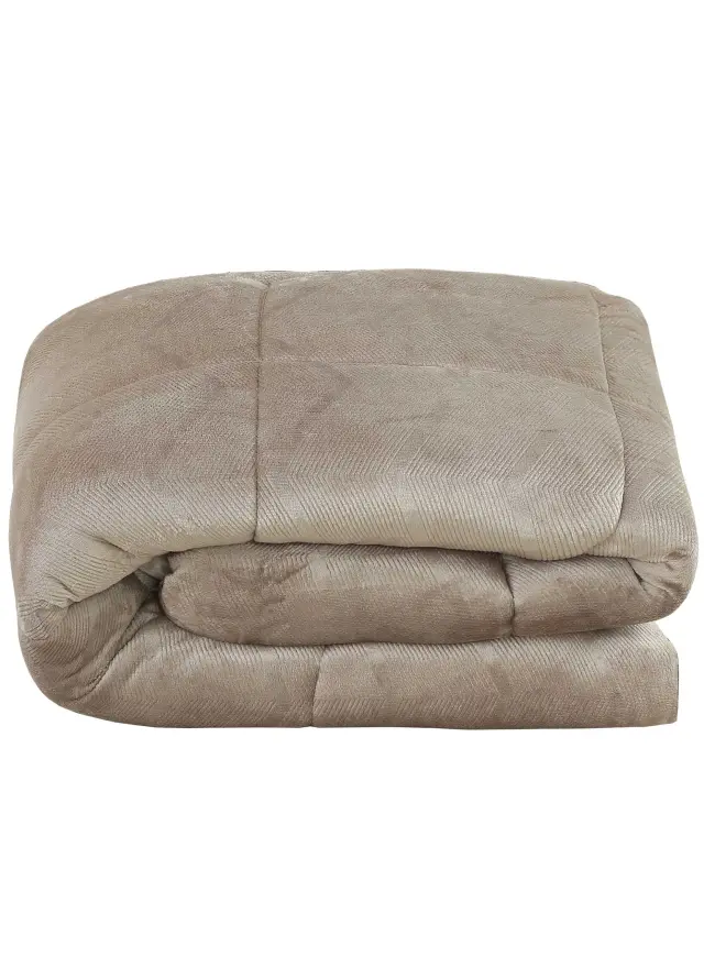Κουβερτοπάπλωμα ALUVIA BEIGE MADI μονό: 160 x 220 εκ. 2