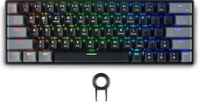 Spartan Gear - Pegasus 2 RGB Wired Wireless 63 keys Mechanical Gaming Keyboard (color: Black/Grey) 2