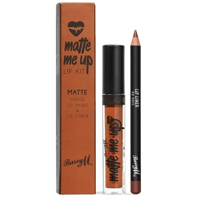 Barry M Matte Up Lip Kit " So Chic" Lipstick & Lipliner