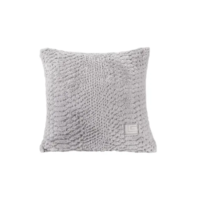 Γούνινο Διακοσμητικό Μαξιλαράκι Crusty Silver 45x45