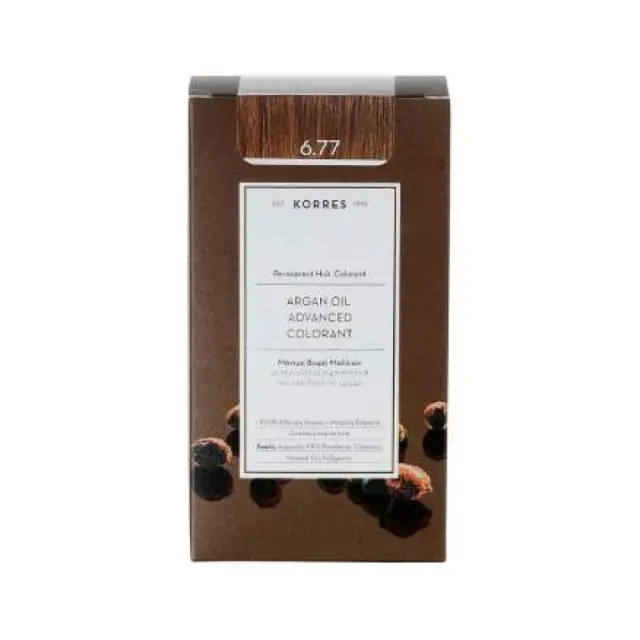 Korres Argan Oil Advanced Colorant Μόνιμη Βαφή Μαλλιών 6.77 Πραλίνα, 50ml 3
