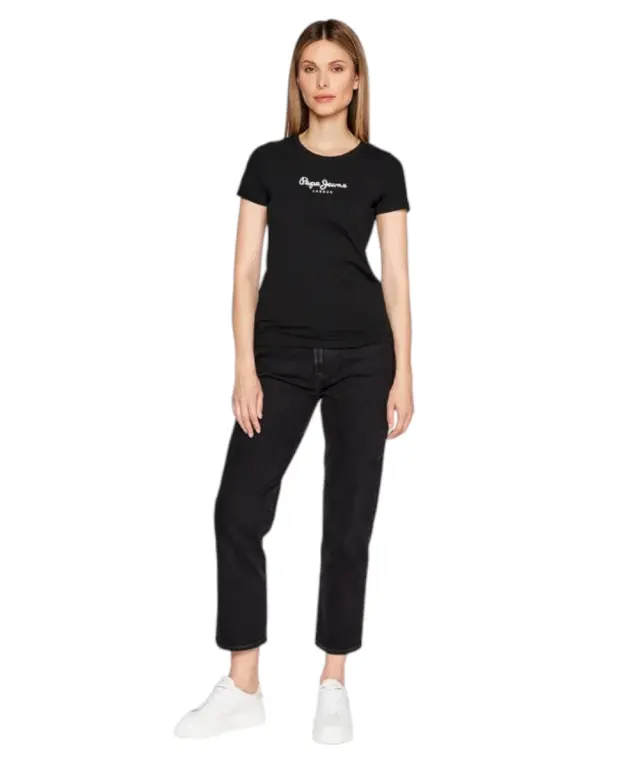 Pepe Jeans - Γυναικείο T-shirt New Virginia Ssn PL505202-999 Μαύρο 2