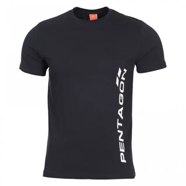 Pentagon Ageron ''Vertical'' T-Shirt-Μπλουζάκι Μακό για Τακτική - Καθημερινή Χρήση - 01-Black-Μαύρο