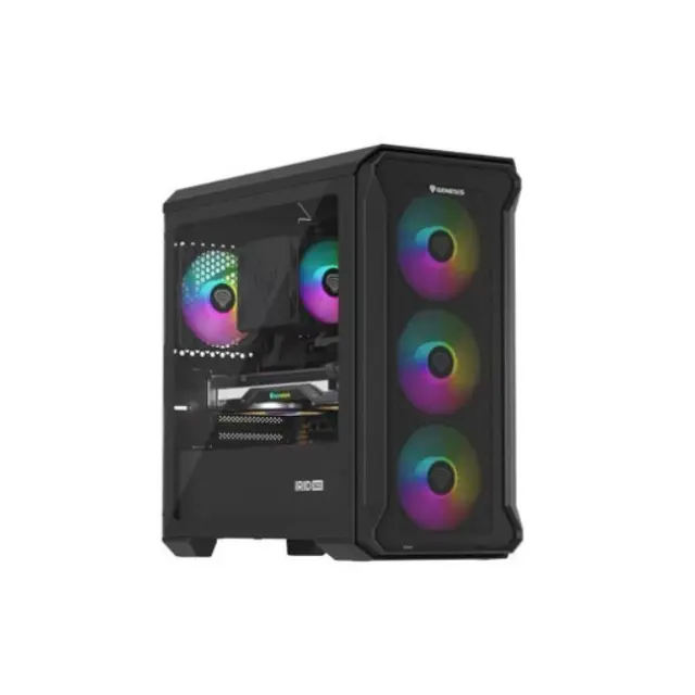 Genesis PC Case Irid 503 V2 ARGB Micro Tower Black (NPC-1559)
