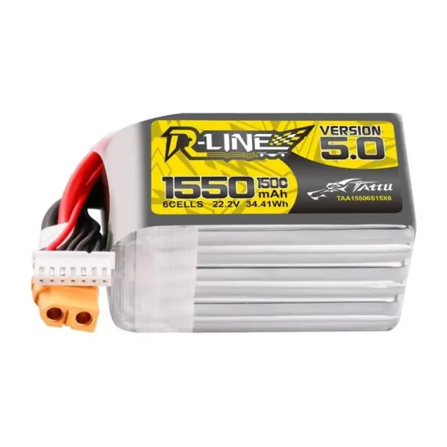 Lipo Tattu R-Line Version 5.0 1550mAh 22.2V 150C 6S XT60