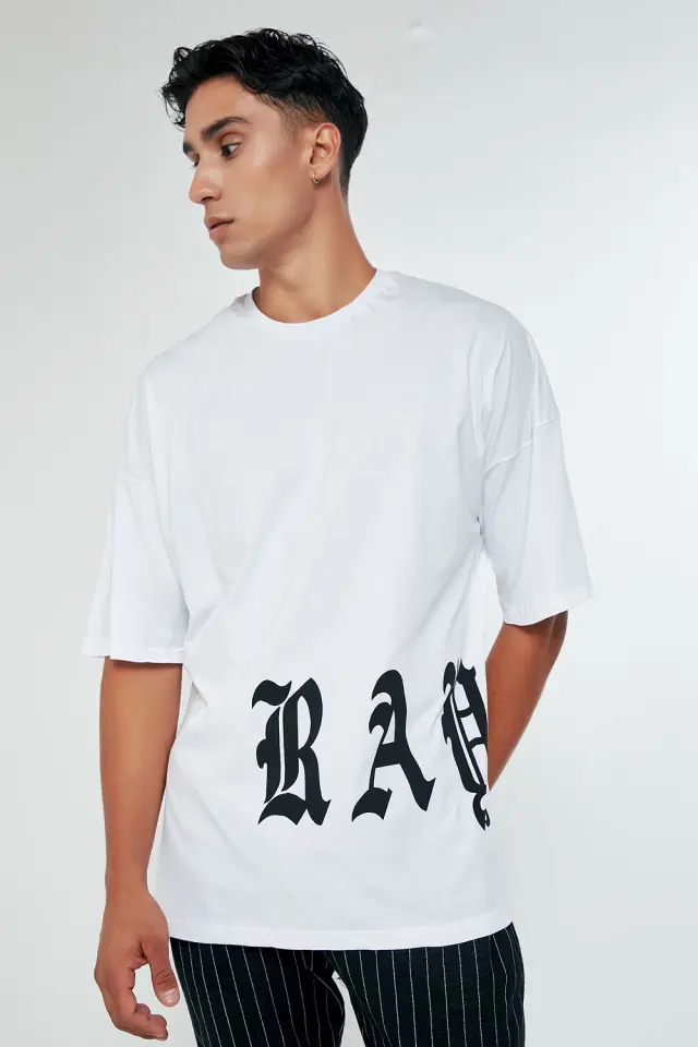 T-Shirt Βαμβακερό Rayzon Λευκό