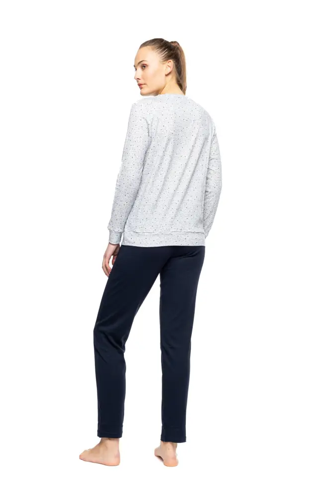 W1067 - Yacht Blue - PYJAMA MELANZE 3