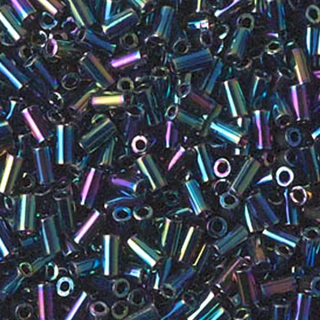 Χάντρα Miyuki Glass Bugles - 455 - Metallic Variegated Blue Iris 3mm - 10gr