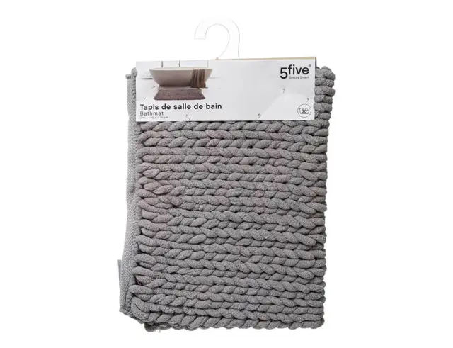 Πατάκι Μπάνιου Colorama 5five με διαστάσεις 75x50cm - Pebble Gray 174629B 2