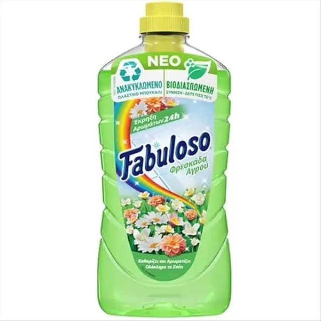 Fabuloso Καθαριστικό Πατώματος Υγρό Φρεσκάδα Αγρού 1lt