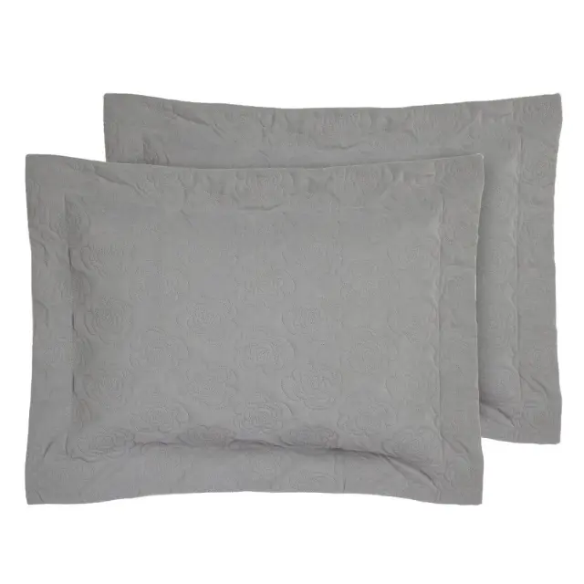 Ζεύγος Μαξιλαροθήκες 50x70+8 Happy Das Home 0287 Grey 100% Microfiber