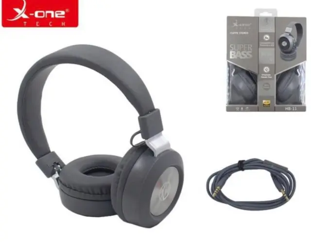 Ενσύρματα Ακουστικά On Ear X-One HB-11 Γκρι 2