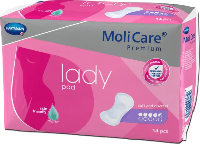 Hartmann Molicare Premium Lady Pad Γυναικείες Σερβιέτες Ακράτειας Κανονικής Ροής 4.5 Σταγόνες 14τμχ