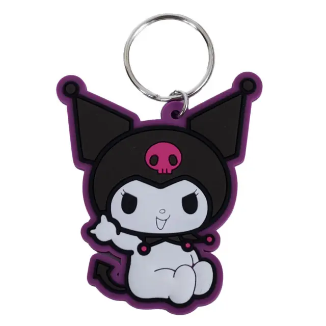 Μπρελοκ Hello Kitty KUROMI - Purple - Rubber Keychain