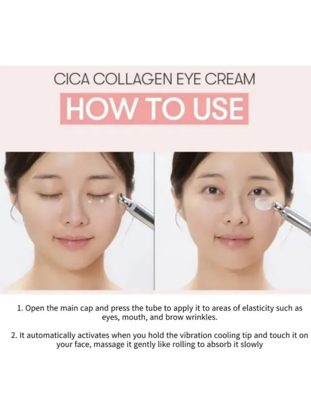 VT Cosmetics Cica Collagen Eye Cream - Κρέμα ματιών με κολλαγόνο και ελαστίνη για ξεκούραστο βλέμμα 15ml 3