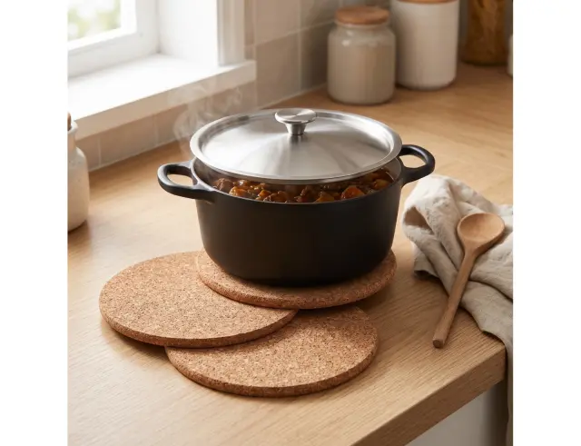 Σουπλά Μαγειρικών Σκευών Excellent Houseware - Φελλός - 19.5x19.5x0.6cm - 3 τεμάχια 836314060