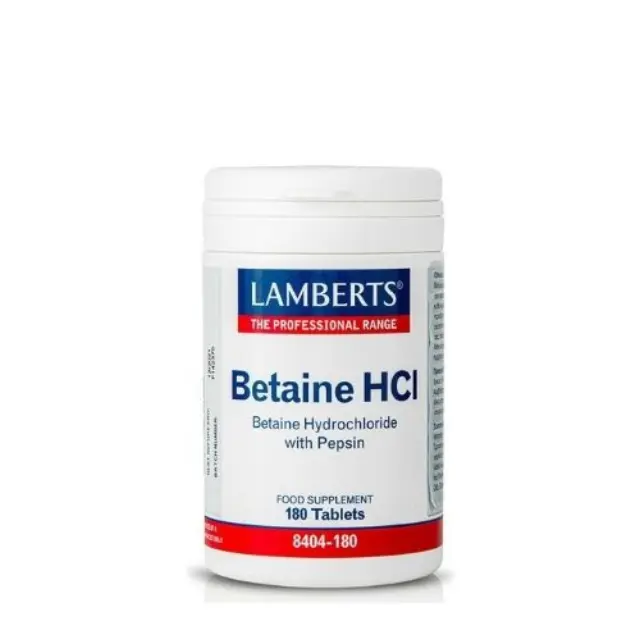 LAMBERTS Betaine HCI 324MG Pepsin 180TABS