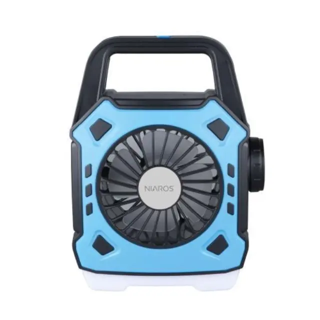 Ανεμιστήρας Κάμπινγκ Niaros Stawell USB 4W με Φακό LED 180lm Μπλε N68196