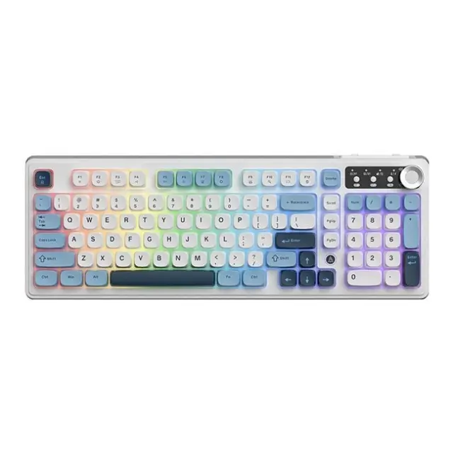 Ajazz Gaming Keyboard AF98 PLUS White (AF98-PLUS-GB)