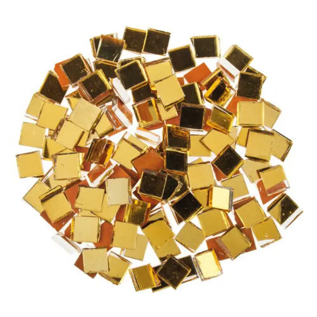 Ψηφίδες Καθρέφτης Χρυσός 10x10mm/3mm - 125gr