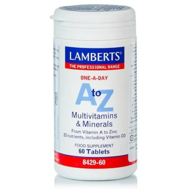 Lamberts A to Z Multivitamins Συμπλήρωμα Πολυβιταμίνης για Ενέργεια και Τόνωση, 60tabs