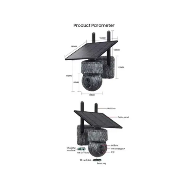 Andowl Ηλιακή Έξυπνη Κάμερα 4K HD Q-SX615 - Camera High Definition Outdoor Electronic Pan Tilt 316285 3