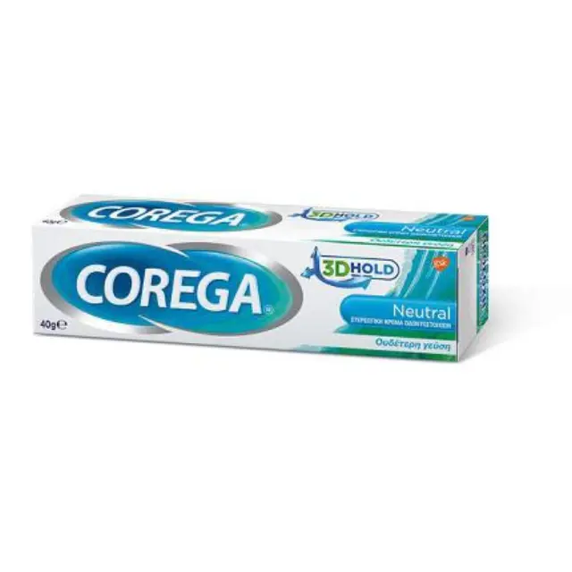 Corega Neutral, Στερεωτική Κρέμα για Τεχνητή Οδοντοστοιχία, Ειδική Συσκευασία, 2Χ40g (-30%)