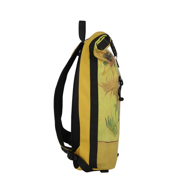 New Rebels Mart Art Roll-Top Backpack (L): Sunflowers 3
