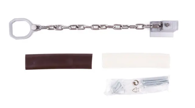 Door chain with ring
