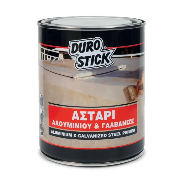 DUROSTICK Αστάρι αλουμινίου & γαλβανιζέ Γκρι 750ml