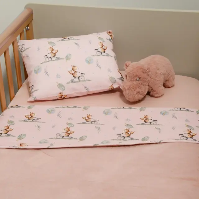Minky ΝEW Κουβέρτα Κούνιας Διπλής Όψης 100x150 Des -426 Oliver Baby