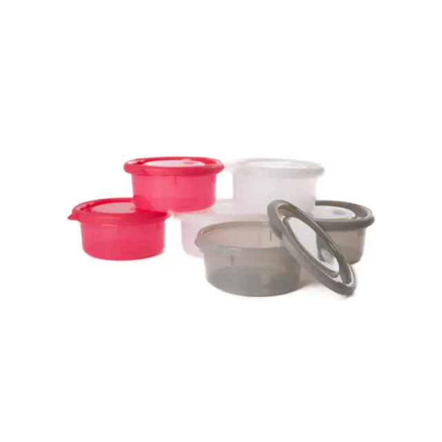Σετ Φαγητοδοχεία Bo Jungle B-Bowl 6τεμ Άσπρο-Γκρι-Ροζ 300ml BJ-B541100