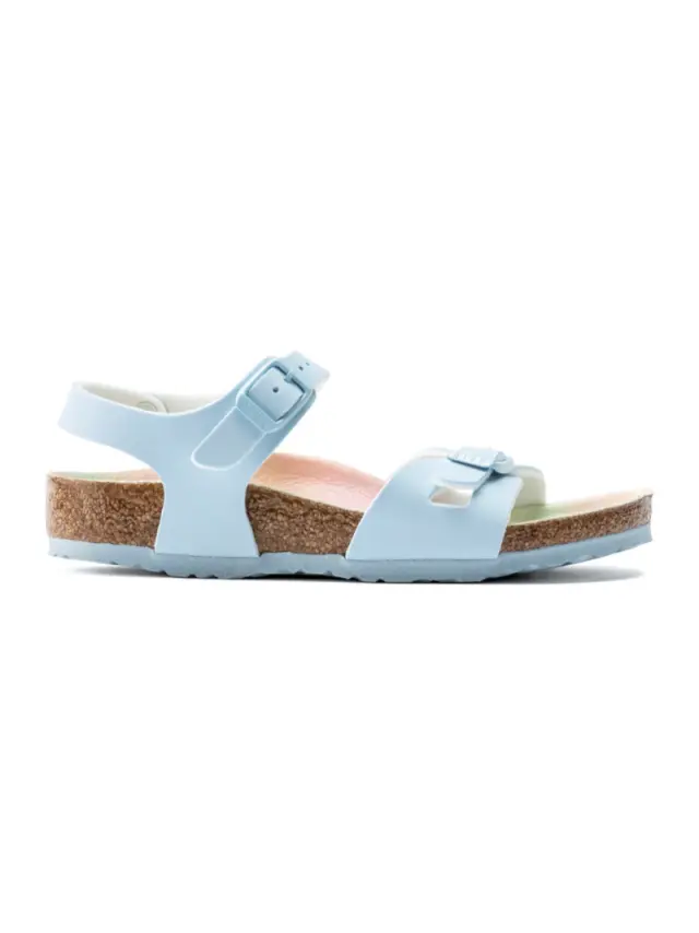 Birkenstock Πέδιλα Γυναικείο Birko-Flor(ανθεκτικό υλικό της Birkenstock-επιτρέπει την επαφή με το νερό) Μπλέ BIR/RIO 1022163 L/BLUE 3