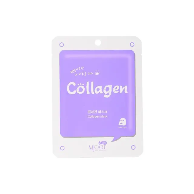 MJCare Collagen Sheet Mask 22gr, Υφασμάτινη Μάσκα με Κολλαγόνο για Αναζωογόνηση & Ελαστικότητα