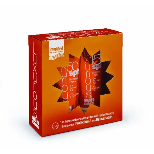 Luxurious Pack Sunscreen Face Cream SPF50 75ml & Sunscreen Body Cream SPF15 200ml (Αντιηλιακή Προσώπου & Σώματος) 2