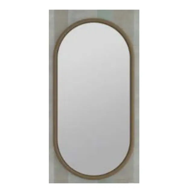 Ivy Oval Καθρέπτης Μπάνιου 50x100cm Μπρονζέ