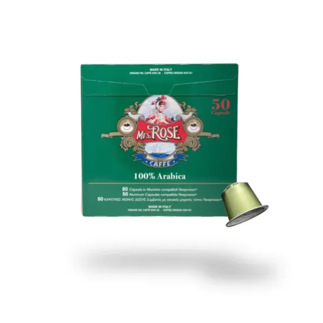 Mrs Rose Αλουμινίου Κάψουλες Nespresso 50τμχ